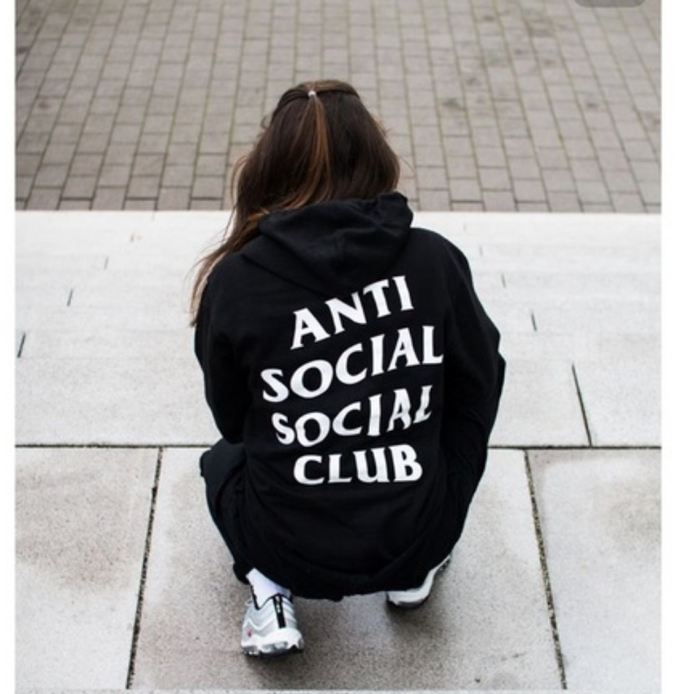 Blinded Glitter Anti Social Social Club hoodie men
